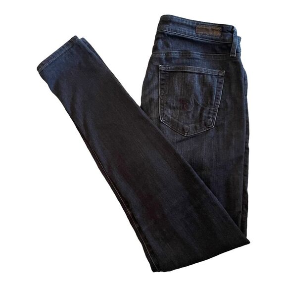 AG Adriano Goldschmied Women'sWillow Extreme Skinny Legging Jeans Black Size 29R - Picture 15 of 16
